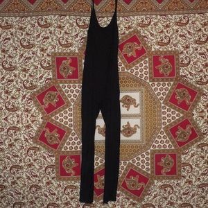 Fashion Nova Black Fitted Jumpsuit.